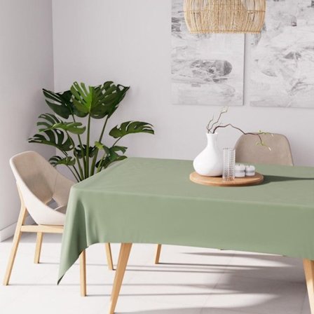 Rektangulär duk mot fläckar 140x300 cm ALIX khaki, av Soleil d'ocre