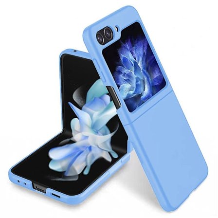 För Samsung Galaxy Z Flip5 5g Folding PC- phone case Ultratunnt, reptåligt gummibelagt cover