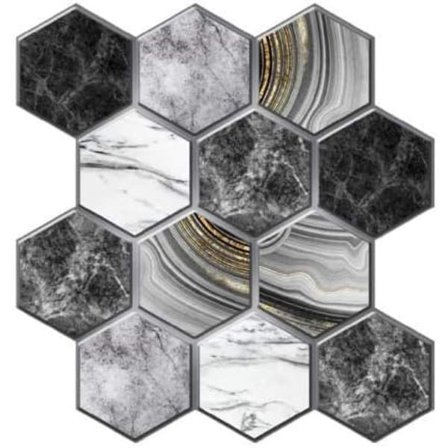 Itsekiinnittyvät 3D-seinätarrat, paksuus 0,4 cm (30x30 cm)