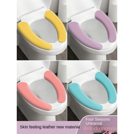 3 stk Four Seasons Vandtæt toiletmåtte klæbende toiletsædebetræk Husholdningsvask Blue