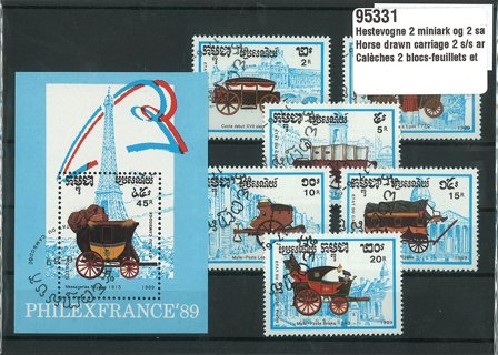 Hestevogne 2 miniark og 2 sæt