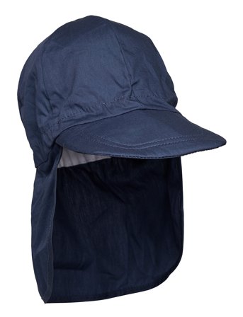 Melton Cap W/Neck - Solid Colour - Blue - 51