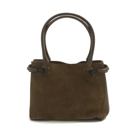 Gucci Vintage pre-owned Cognac Brown Suede Shoulder Tas , Bruin , Dames , Maat: ONE Size Vintage Tassen