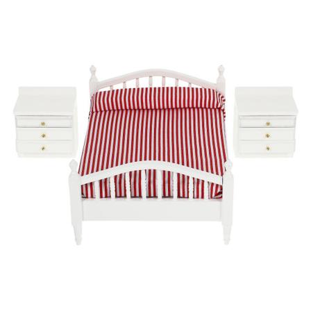 Treleker Mini Sengmodell Dukkehust Møbler Dukkehustskap 1 12 Skala Mini Køyesenger Dukker Chi 16x12cm