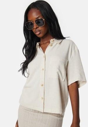 Object Collectors Item - Objsanne 2/4 Shirt 42 - Sandshell - Skjortor - Dam - Bubbleroom