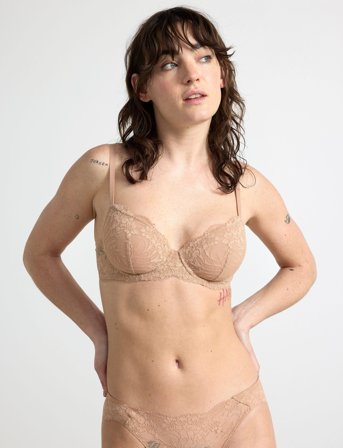 Lindex Bra Tshirt Spacer Nova - Beige - C x 80