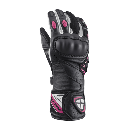 Rękawice Motocyklowe Ixon Thund Damskie Czarny/Fuksjowy L
