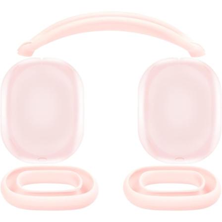 Suojaava setti AirPods Maxille, kansi + TPU-kotelo + silikonikotelo, hikoilunkestävä lisävaruste, helppo pestä, naarmuuntumaton