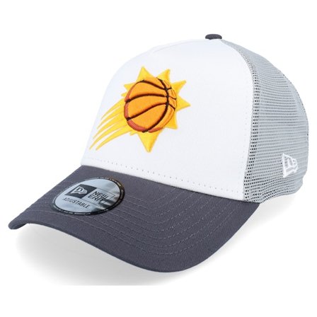 New Era - NBA White trucker Caps - Brooklyn Nets NBA White/Grey/Charcoal A-frame Trucker @ Hatstore