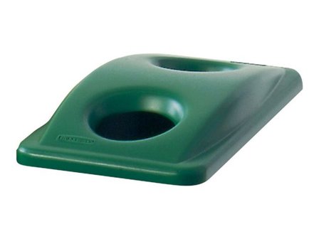 Rubbermaid Commercial Products Slim Jim papperskorgslock, grön, 288 x 518 x 70 mm - Lyreco - Städ och hygien - Avfallshantering och källsortering - 