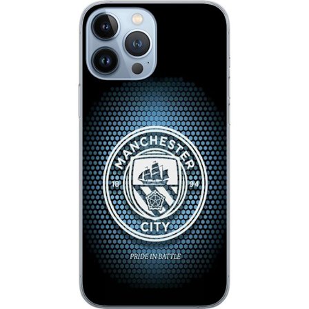 Kompatibelt Mobildeksel til Apple Apple iPhone 13 Pro Max Manchester City fotball Erling Haaland blå klubbdesign