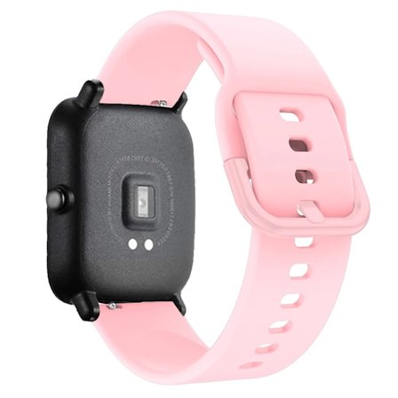 20mm 22mm WatchBand För Amazfit GTS 2/3/4 Mini Band GTR 2/3/4 42mm Silikon Armband Armband För Amazfit Bip Band Tillbehör Soft powder