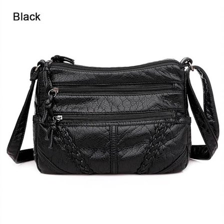 Crossbody-väskor i PU-läder Tygväska SVART