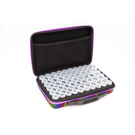 CRYSTAL ART Förvaring med 60 burkar - Fjärilar