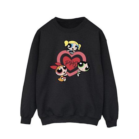 The Powerpuff Girls Herr Dubbelhjärta Sweatshirt 5XL Svart