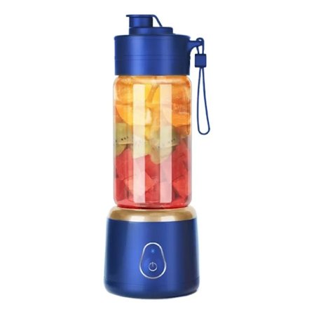 Blender Bærbar og genopladelig, 400 ml, fødevaregodkendt materiale, dobbelt kop