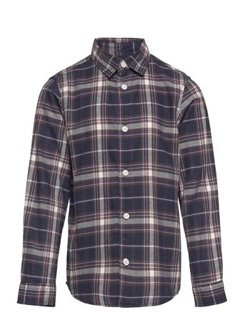 Jorjoshua Check Shirt Ls Jnr Navy Jack & J S
