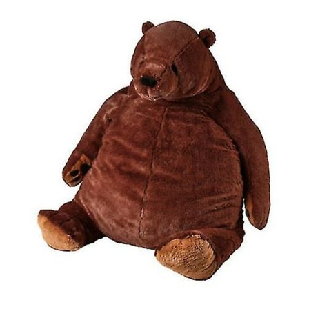 Børnegave Djungelskog Bjørneteddy Legetøjsbjørn Brun Dyredukke 60cm A