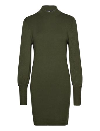 Vmhollykarispuff Ls Highneck Dress Ga Bo Dresses Knitted Dresses Grønn Vero Moda*Betinget Tilbud