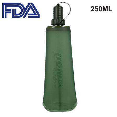 Vattenflaska TPU hopfällbar mjuk kolv Sport Water Bo green 250ml 540119