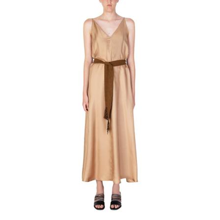 Alysi, Long dress Beige, Dames, Maat:M