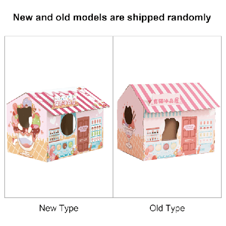 Kattehus i pap Sikker Sund Slidstærk Bærbart Kattelegehus med Katteurt til Katte Igluhus