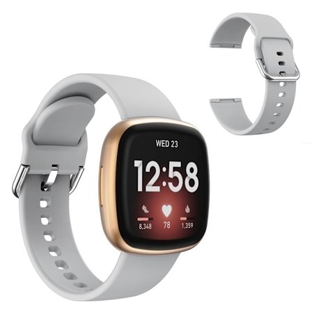 Fitbit Versa 3 simple silikon klockarmband - grå