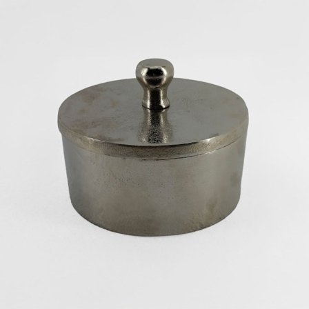 Alumiininen säilytyslaatikko, 14x14x10 cm, Hopea