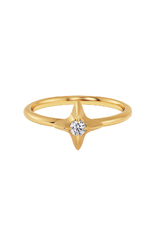 Edblad Stellar Ring Gold Smycken & klockor Dam Guld L 18,5 mm
