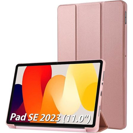 Cover til Xiaomi Redmi Pad SE - Rosa - Slim Beskyttelse - Inkluderet Støtte - Kompatibel med 11 Tommer