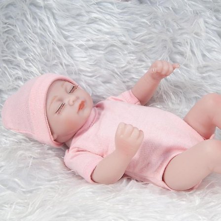 Full Body Silikon Reborn Baby Doll Naturtrogen Hög Simulering Baby For Kids Doll Collector Barn Present Nytt