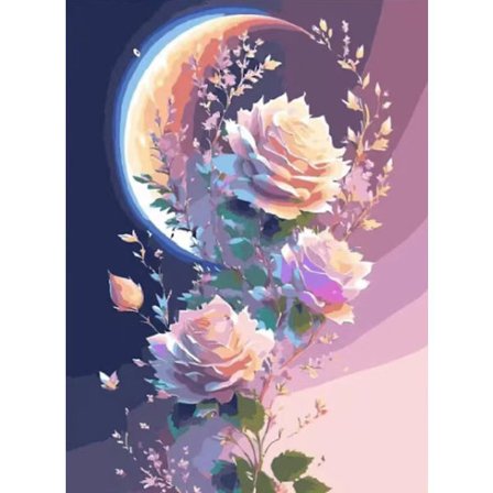 30x40cm 5D DIY Diamantmålning Full, Rose Serie#A, DIY Diamant Rhinestone