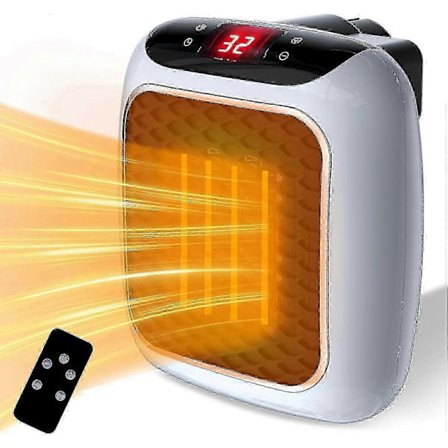 2025 Nyaste 800W PTC Keramisk Fläktvärmare med 2 Lägen, Hushålls Plug-in Element [BR]