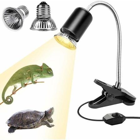 Skildpadde varmelampe, vandskildpadde lampe, terrarium varmelampe 25 W2, skildpadde lampe til krybdyr, firben, slanger, skildpadder, longziming