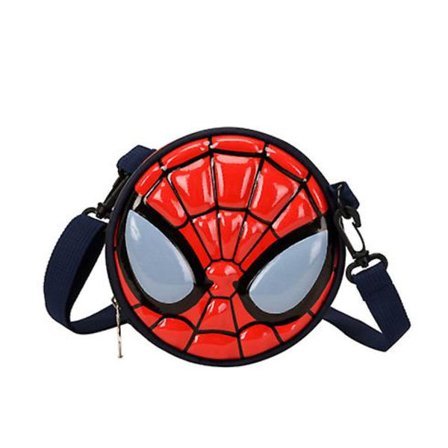 Barne Spiderman Captain America Superhelt Messenger Bag Skulder Bag Rund Bag Xmas Gaver DB