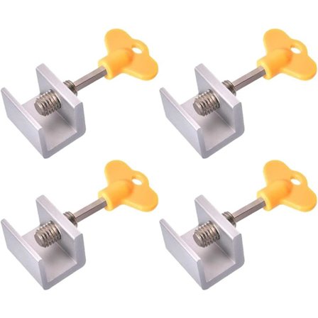 Glidande Fönsterlås 4 Stycken Glidande Dörrstopp Justerbar, ZQKLA