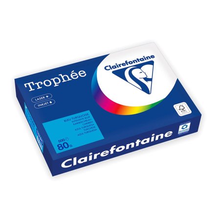 CLAIREFONTAINE Kopieringspapper A4 80G djupblå 500/fp - Lyreco - Kontorspapper - Specialpapper - Färgat - A4