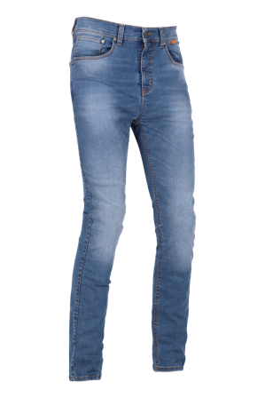 Motorradjeans Richa Second Skin Kurz Verwaschenes Blau 52 Kurz