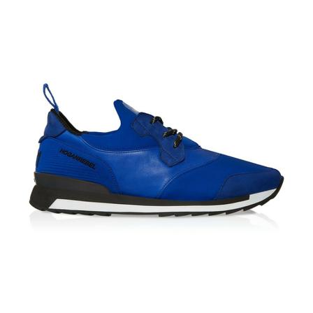 Hogan Rebel running r261 sneakers in leather and fabric , Blauw , Heren , Maat: 40 EU