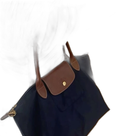 Mörkblå longchamp väska