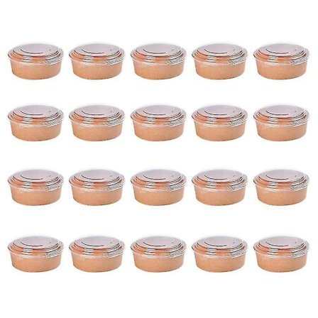 20 stk Engangs Kraftpapirskåle Party Favor 16oz