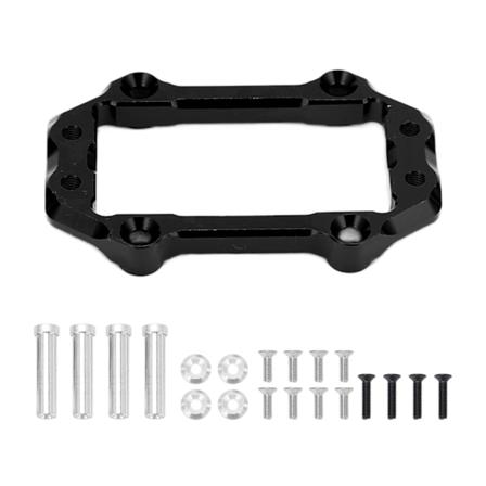 Styreservo Monteringssæt Aluminium Legering Styreservo Beslag til Arrma Kraton 1/8 RC Biler Sort
