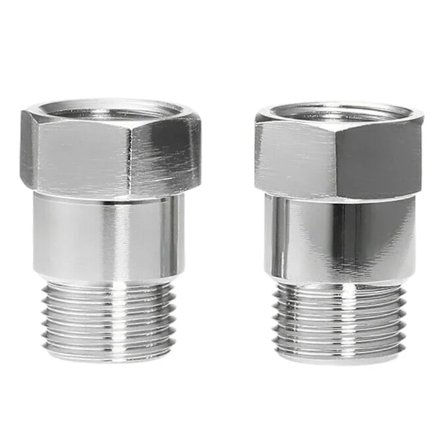 2 stk. O2 Sensor Afstandsgevind Universal M18 X 1.5 Bilmotor Lampe Ilt Sensor Forlængeradapter til Køretøjer