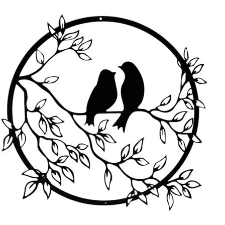 Metal Bird Wall Decor, Bird Silhouette Art Wall Decor