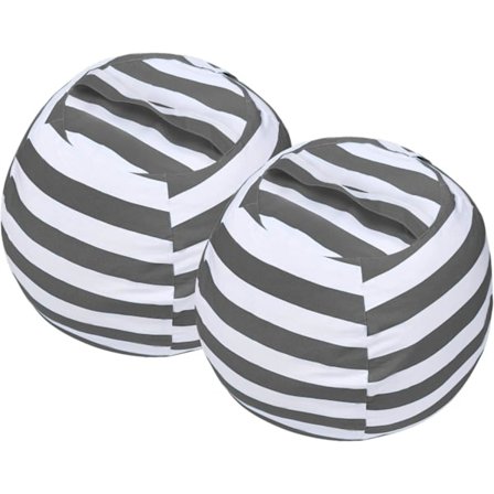 2 st förvaringsfåtöljöverdrag i bomull för gosedjur