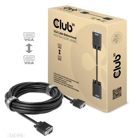 Club 3D Vga Cable Bidirectional M/M