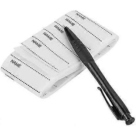 200 stk. Navnemærker Stryges på Stofbånd Mærker Skole Vævede Navnemærker Syes i Skole Navnemærker Bånd Navnemærke Hvidt Syning Vævet Brugerdefineret 