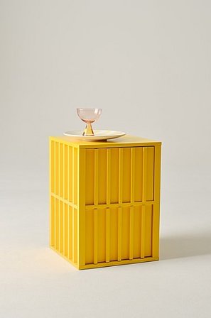 Jotex - Stolik, 40x40 Cm Żółty - IKSEON - Kup Stoliki salonowe i stołki firmy Jotex