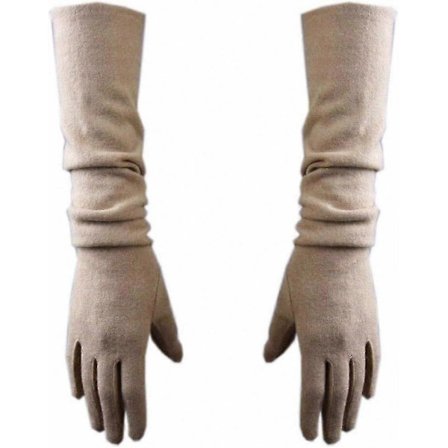 Naisten kashmirsekoitteiset pitkät käsineet, talven lämpimät joustavat oopperakäsineet, sormettomat ajokäsineet