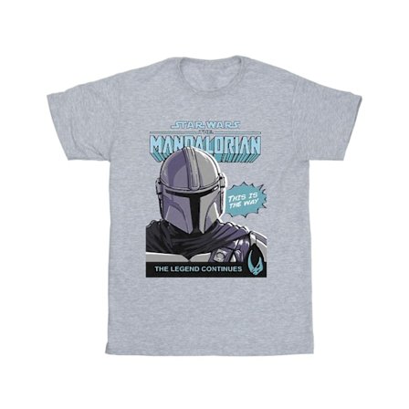 Star Wars The Mandalorian Boys Mando Comic Cover T-Shirt 3-4 år